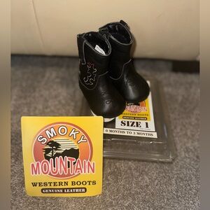 Smoky Mountain Black Baby Walker Boots